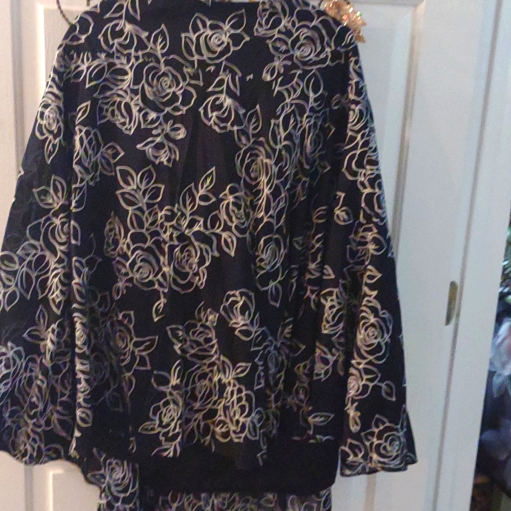 Jones New York Plus Floral Print Skirt